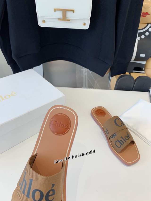 Chloe克洛伊2022春夏最新款拖鞋女士涼拖鞋 dx3639